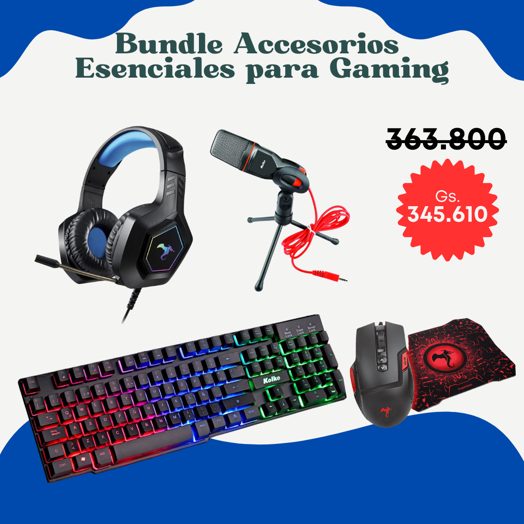 Bundle de Accesorios Esenciales para Gaming - KOLKE