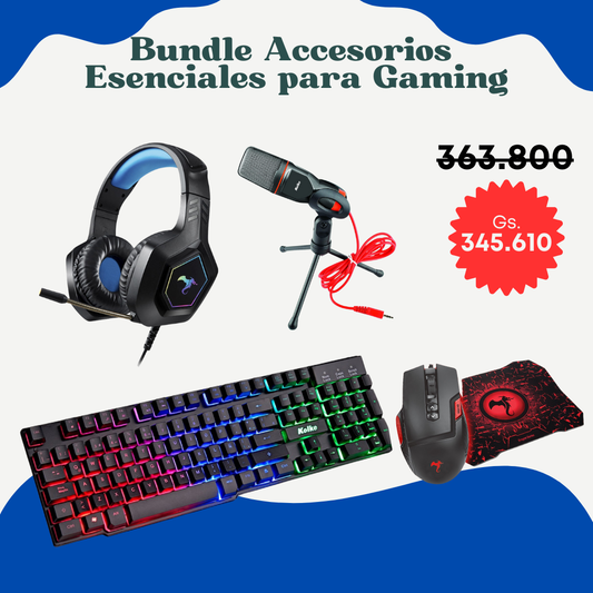 Bundle de Accesorios Esenciales para Gaming - KOLKE