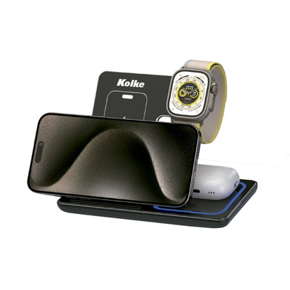 KOLKE CARGADOR INALAMBRICO 3 EN 1 KCR-5662