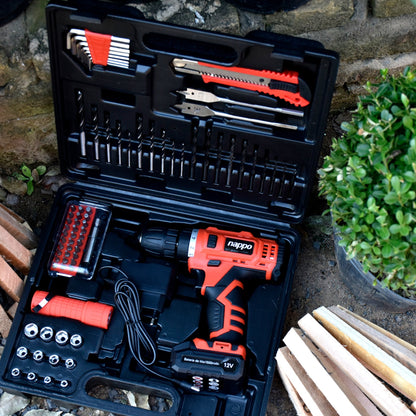 NAPPO Kit Taladro atornillador 78pcs NHK-041